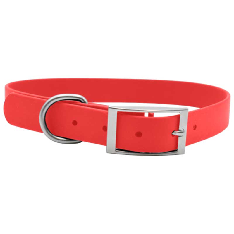 PVC waterproof dog collar DC1028 RED