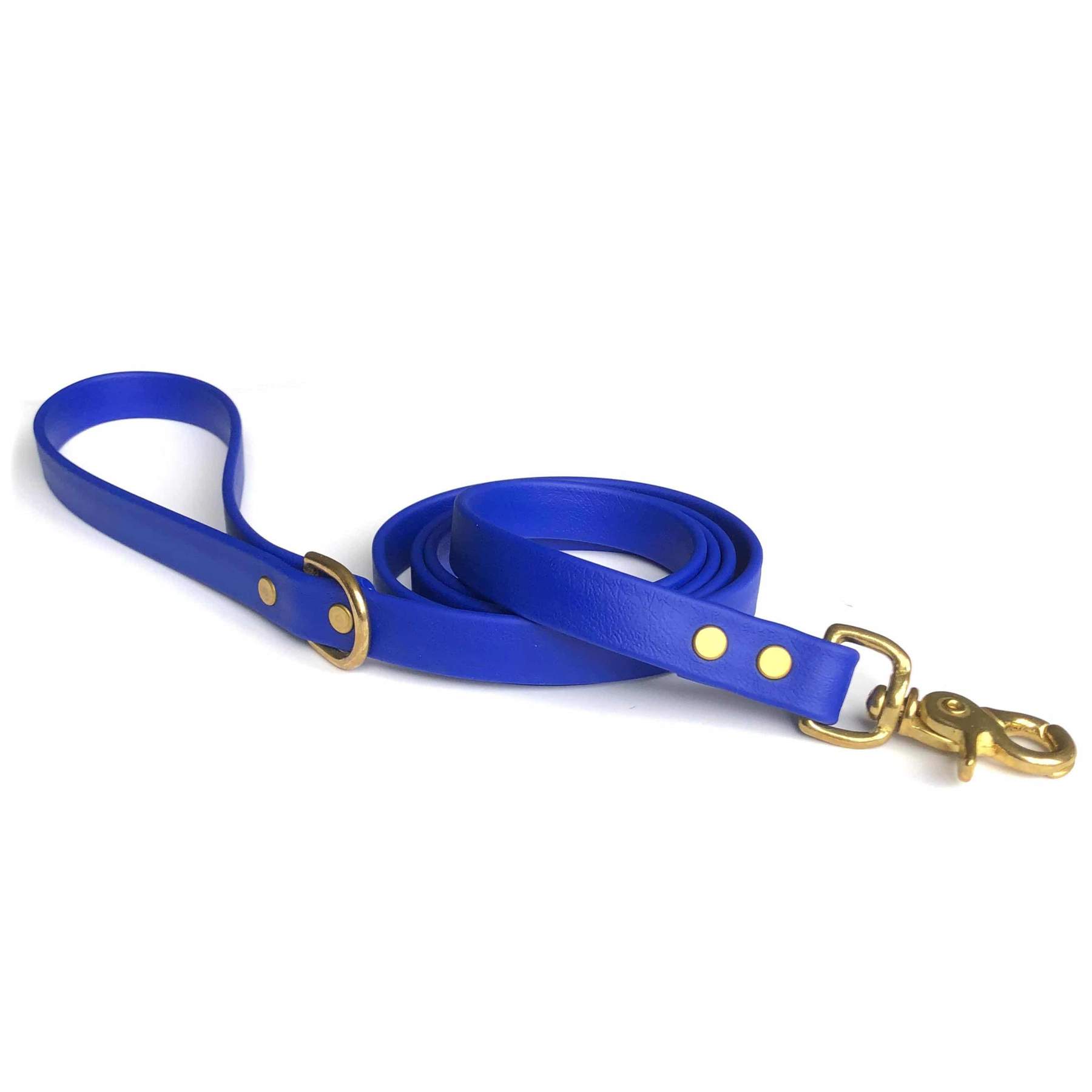 ROYAL BLUE VEGAN LEATHER DOG LEASH　YC-DL2133