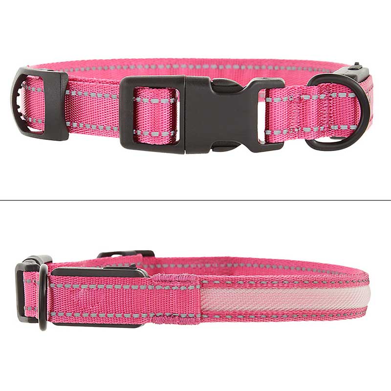 LED + Reflective Dog Collar YC-LDC1003 PK