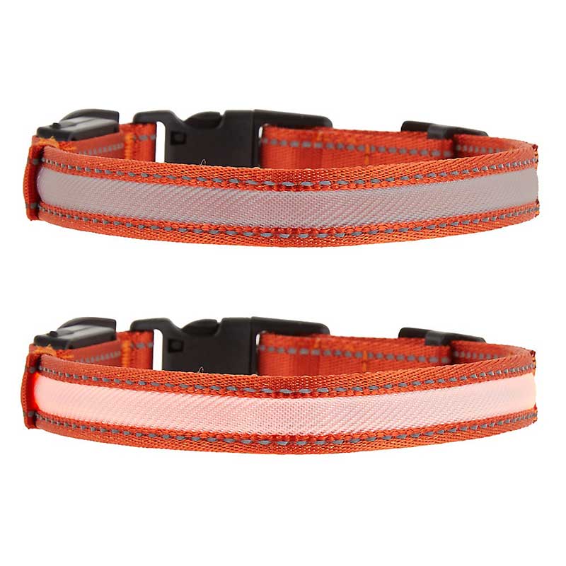LED + Reflective Dog Collar YC-LDC1003 OR