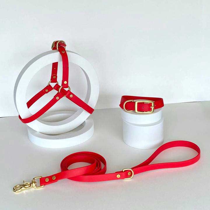 Odour-proof Vegan Leather Dog Harness YC-DH2109
