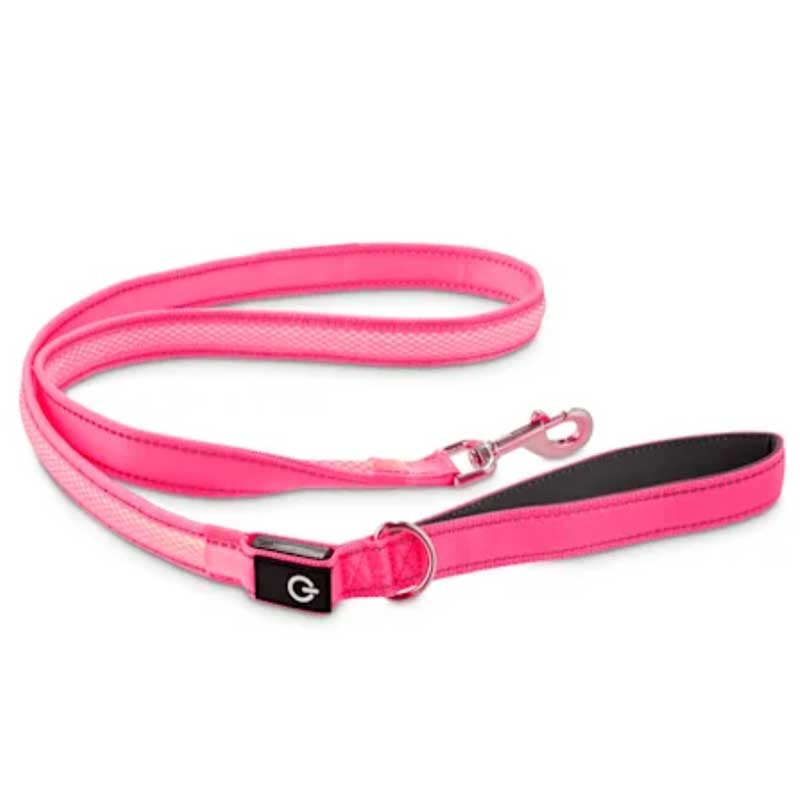 Neon Pink LED Light-Up Dog Leash YC-LDL1021-PK