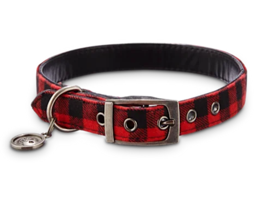 Buffalo Checkered Dog Collar YC-DC6003
