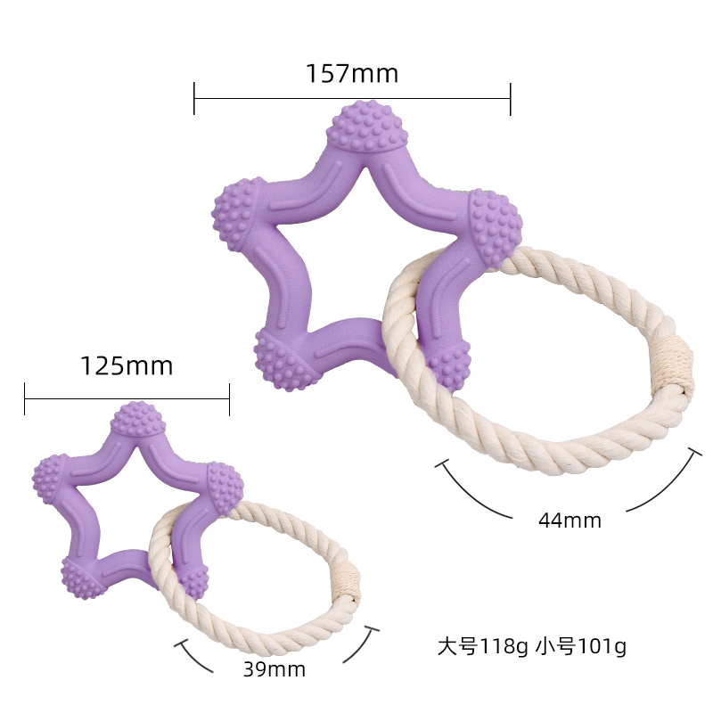 USDA Bioba<x>sed Eco Friendly Dog Rubber Tug Toy